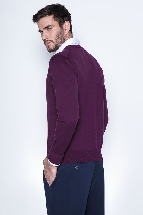 Sweater Smart Casual L/S Grape-1