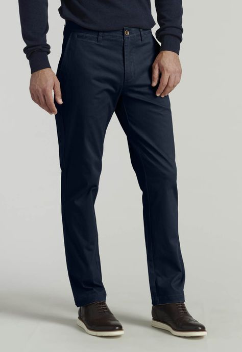 Pantalón Twill Without Pleats L/31 Business Dk.Blue-0