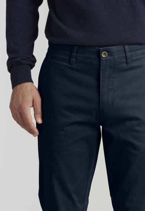 Pantalón Twill Without Pleats L/31 Business Dk.Blue-2