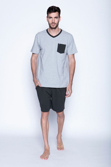Pijama New York Grey Melange-0