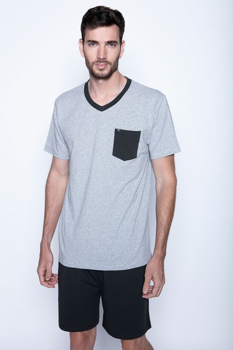 Pijama New York Grey Melange-1