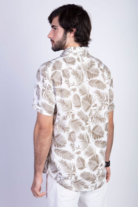 Camisa Estampada Palmera Fj Military-1