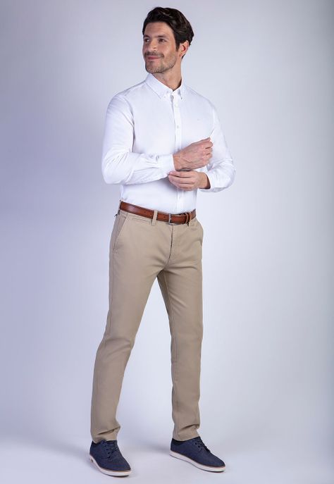 Pantalón L/31 Twill Slim Khaki-2