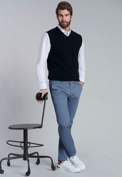 Pantalón Twill Metal Slim L/33-4
