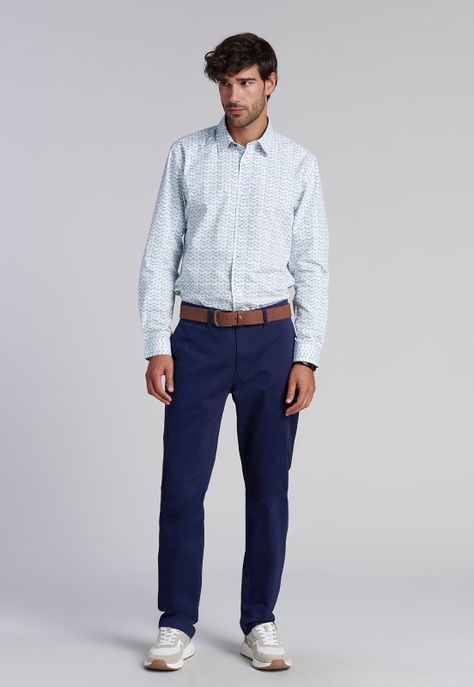 Camisa Estampada  Madison  Fj Green-1
