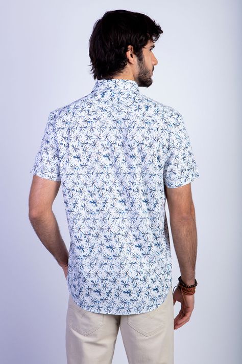 Camisa Estampada Cambridge Fj Navy-1