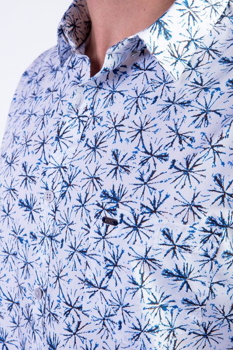 Camisa Estampada Cambridge Fj Navy-3