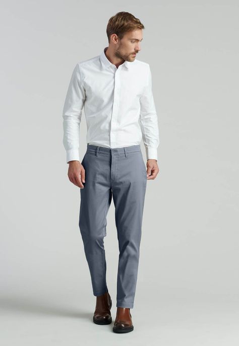 Pantalón Twill Slim /31 Business Metal-1
