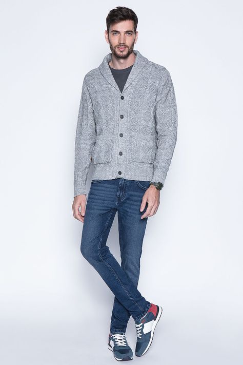 Cardigan Clifton F Lt Grey-3