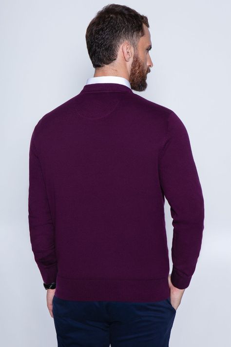 Sweater Round Neck Paris Grape-1
