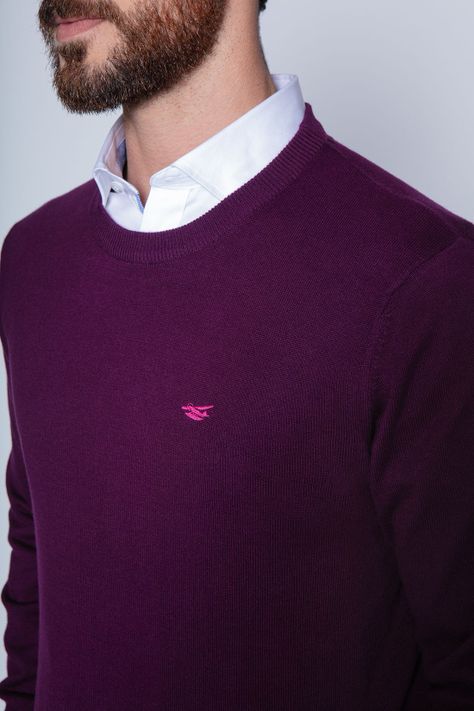 Sweater Round Neck Paris Grape-4