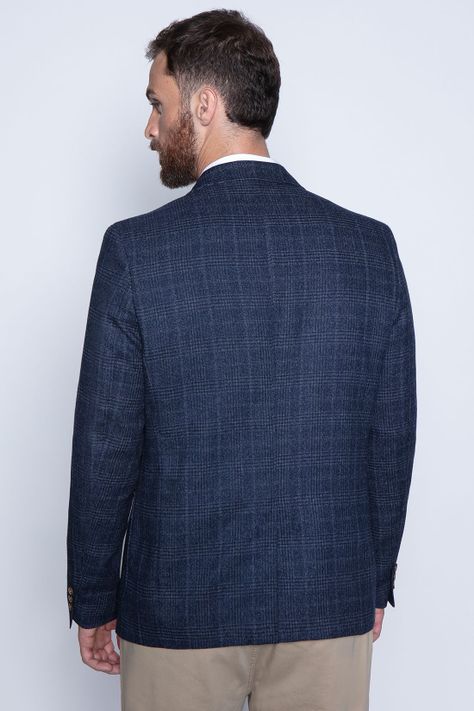 Blazer Checkered Aspen F Marine-1