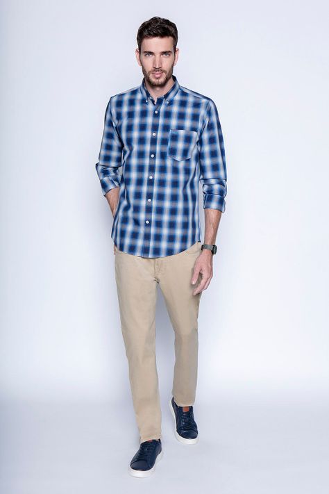Camisa Cuadro Chicago F Navy-3
