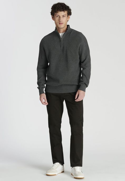Sweater Murcia Heritage Dk Grey Melange-1