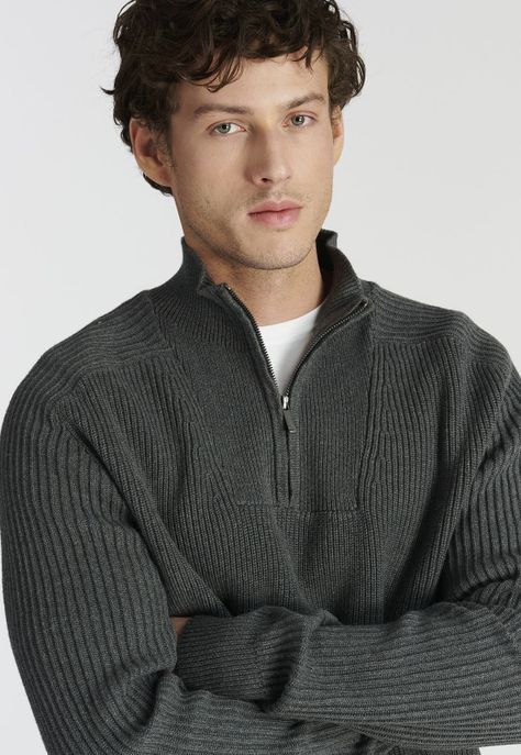 Sweater Murcia Heritage Dk Grey Melange-2