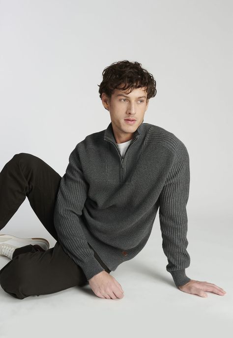 Sweater Murcia Heritage Dk Grey Melange-4