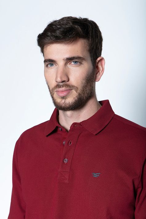 Polera Polo Ml Burgundy-2