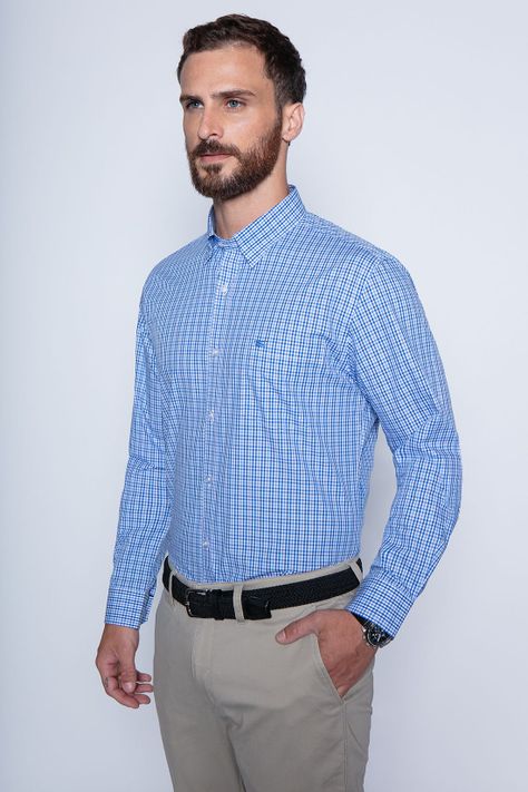 Camisa Cuadro Dublin Sm Sky-0