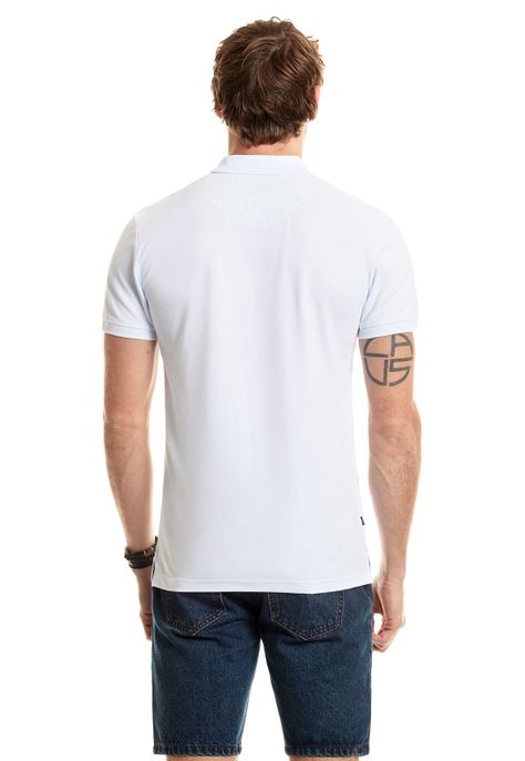 Polera Polo Básica White-2