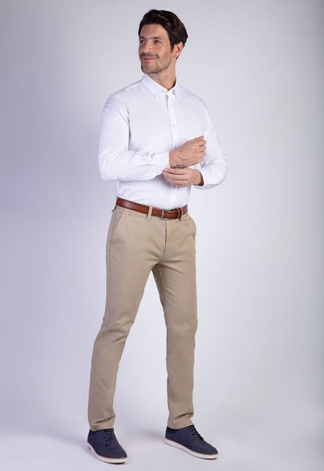 Pantalón Twill Khaki Slim L/33-2