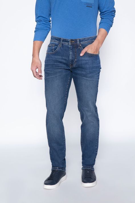Jeans Básico Navy Bristol Ferouch-0