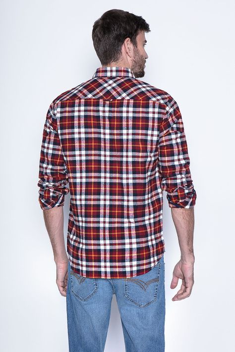 Camisa A Cuadro Baltimore Fj Red-1