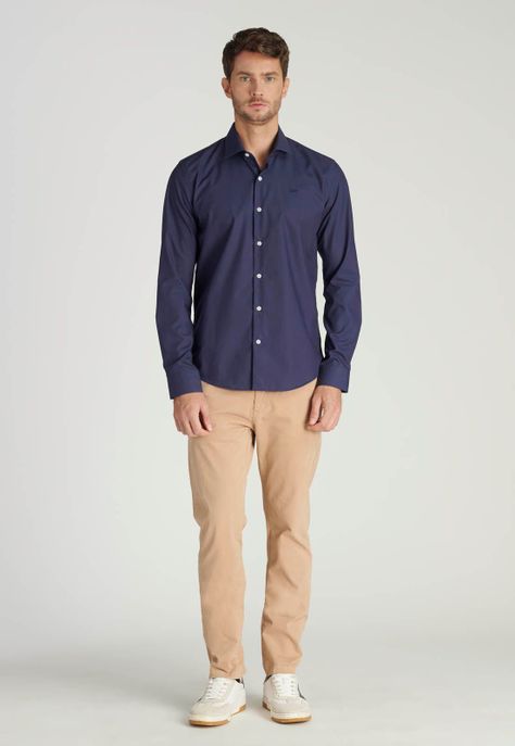 Camisa London Business Navy-1