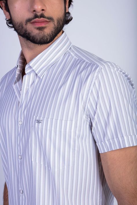 Camisa Listada Lancaster F Sand-3