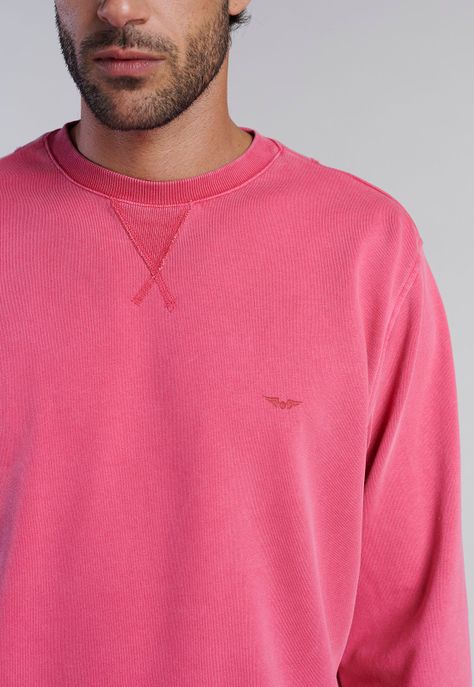 Polerón Crew Neck Anaheim Dk Coral-2