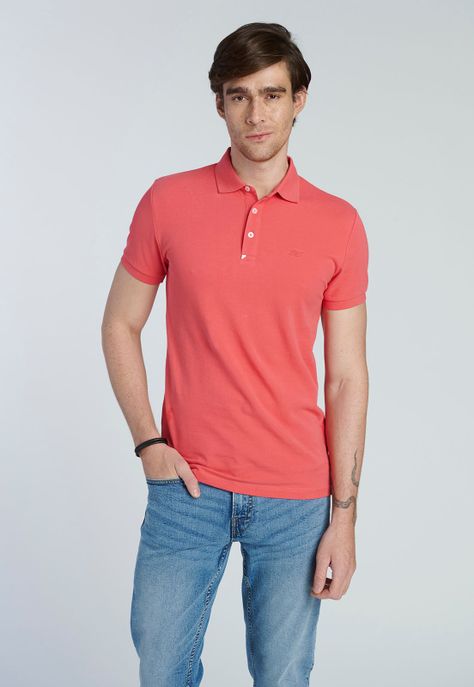 Polo Comillas Coral-0