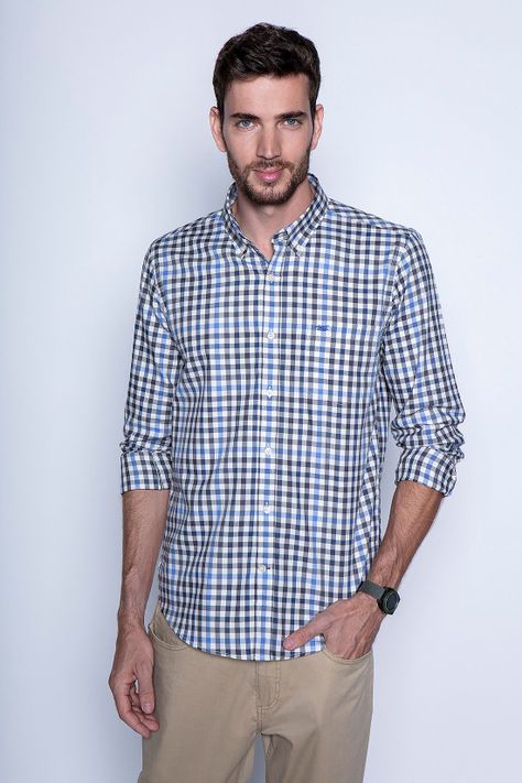 Camisa Check Virginia F Navy-0