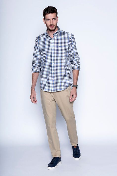 Camisa Check Virginia F Navy-3