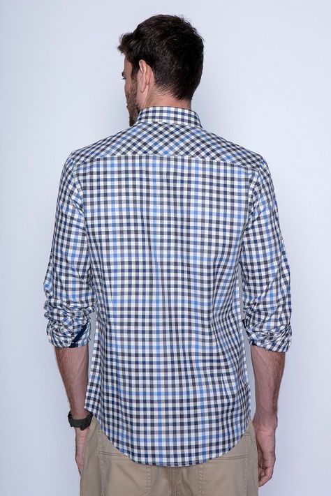 Camisa Check Virginia F Navy-1