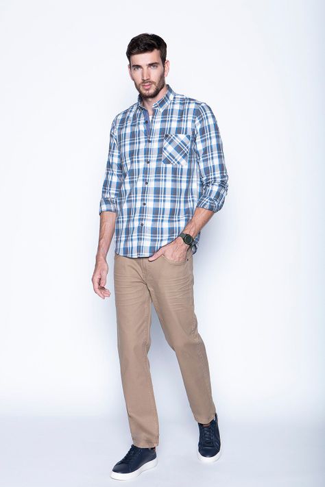 Camisa Check California Fj Ocean-3