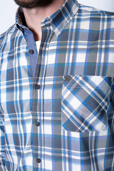 Camisa Check California Fj Ocean-4