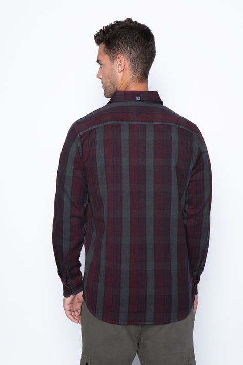 Camisa Cisnes Burgundy-1