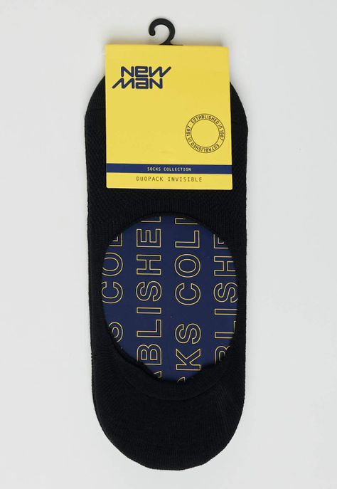 Calcetín Duo Pack Invisible California AG Black-1