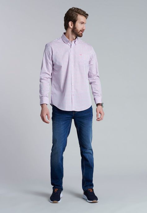 Camisa Check Bahamas Sc Coral-1