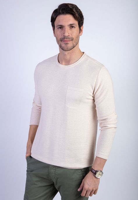 Sweater Barlett Fj Sand Melange-0