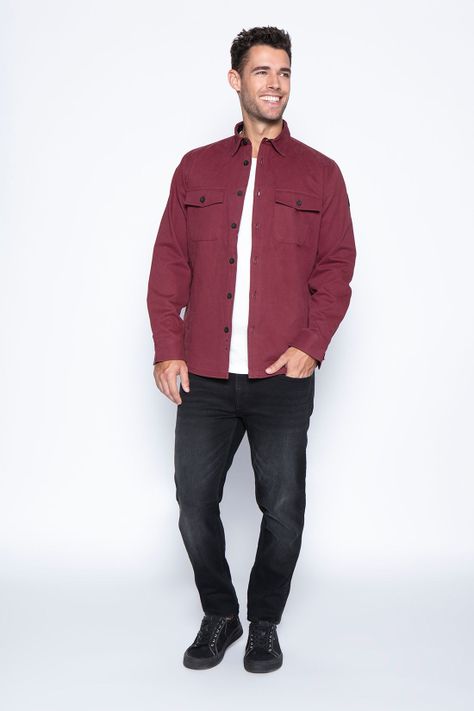 Chaqueta Twill Trancura Burgundy-2