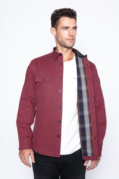 Chaqueta Twill Trancura Burgundy-4