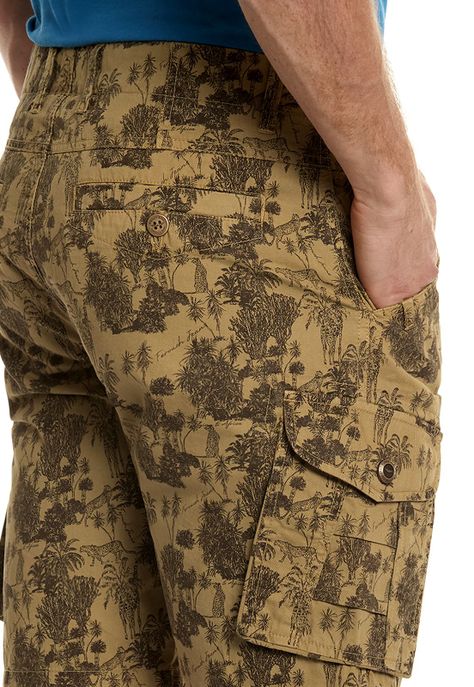 Bermuda Estampado Cargo Fj Khaki-3