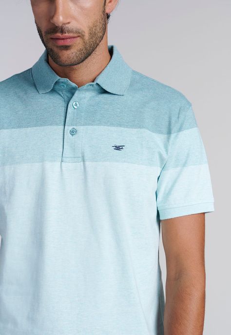 Polera Polo Rayas Baltimore River Melange-2