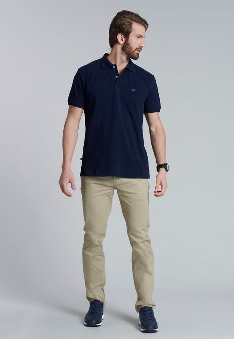 Polera Basica Pique Dk. Navy-1