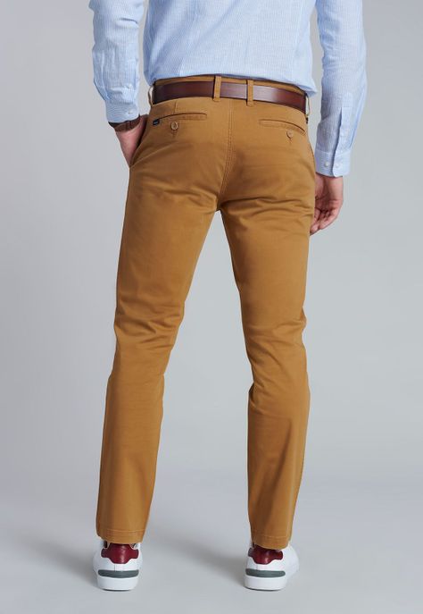 Pantalón Twill Camel Slim /31-3