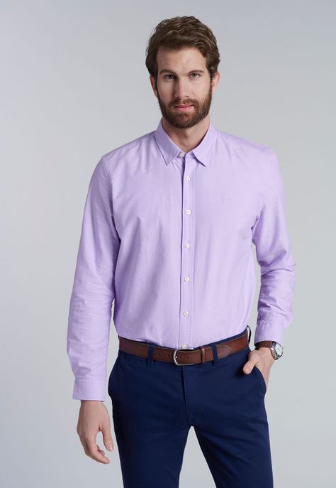 Camisa Sport Oxford Violet-0