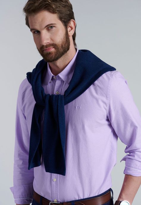Camisa Sport Oxford Violet-4