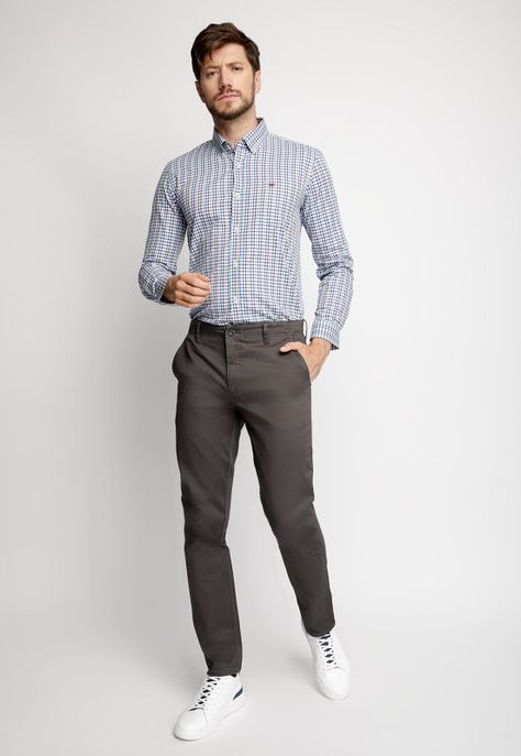 Camisa Smart Casual Dublin Burgundy-3