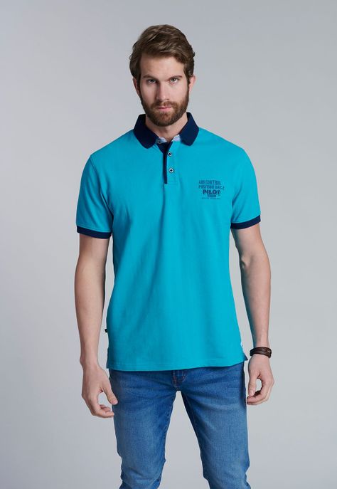 Polera Polo Denver Turquoise-0