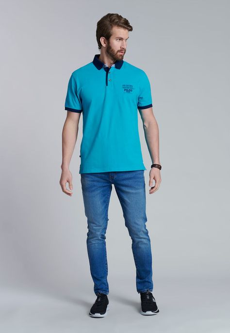 Polera Polo Denver Turquoise-1